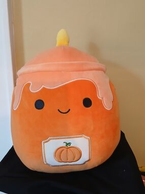 2/$14 Squishmallow Pumpkin Candle Plush Stuffed Toy Kids Toy Fall Autumn